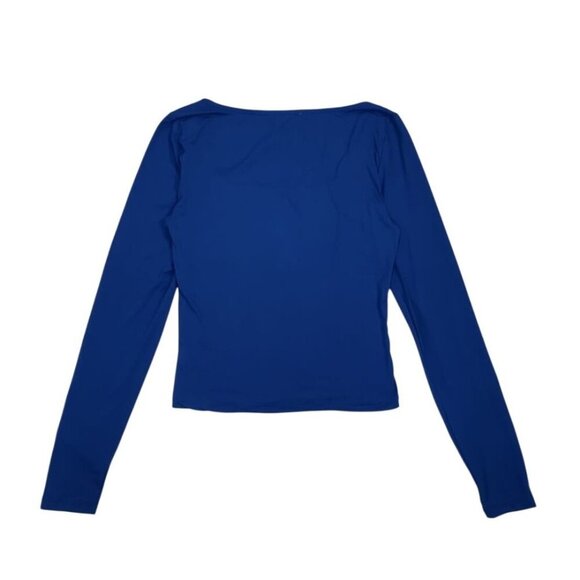 Olive & Oak Women's Blue Long-Sleeved Crew Neck Top, Size S, NWT. - Picture 2 of 8